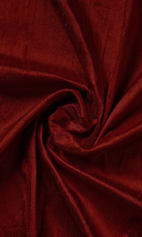 Dupioni Silk Curtains Online I Maroon/ Burgundy Red I Spiffy Spools