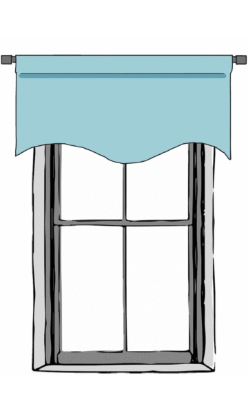 Extra Long Scalloped e For Bedroom Room