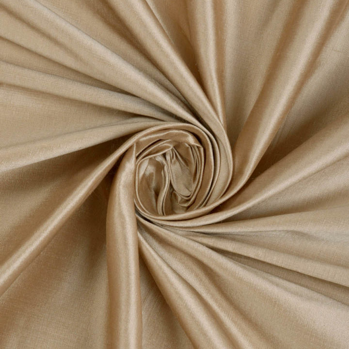 &#8216;Kum&#8217; Shantung Silk Custom Window Curtains (Peanut Brown)