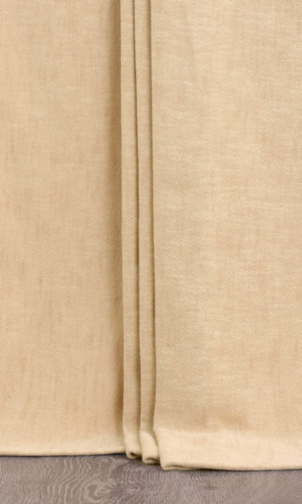 'Teefleck' Custom Size Curtains (Pale Beige/ Tan Brown)