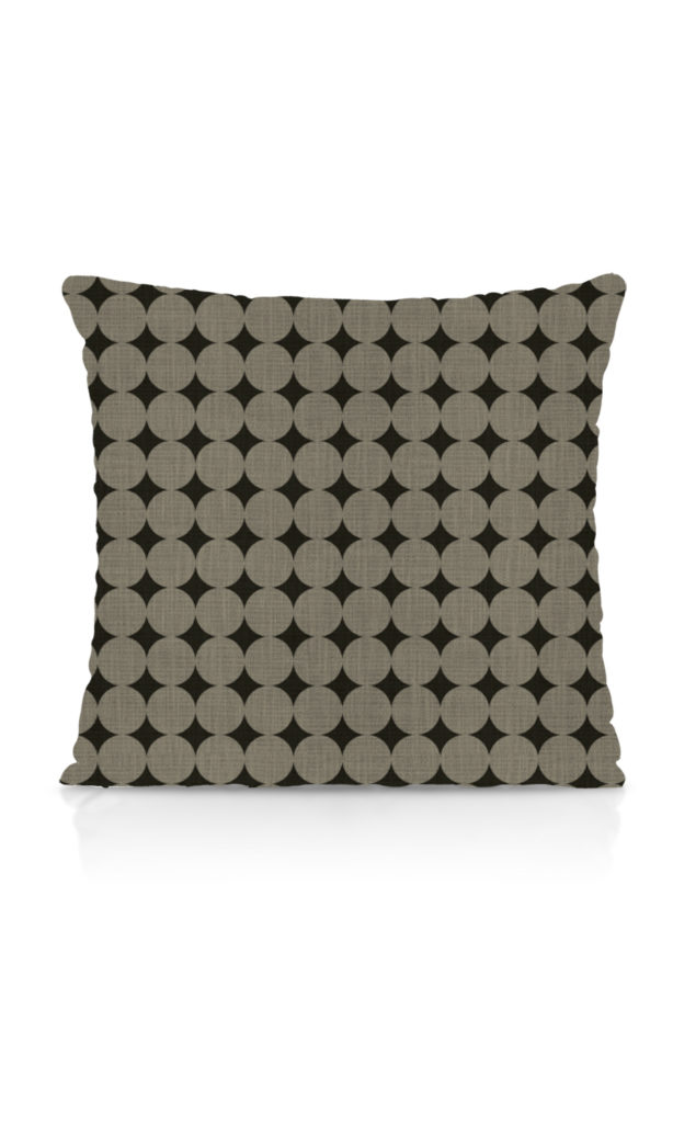 Geometrical Printed Drapes Online I Black/ Stone Grey I Spiffy Spools