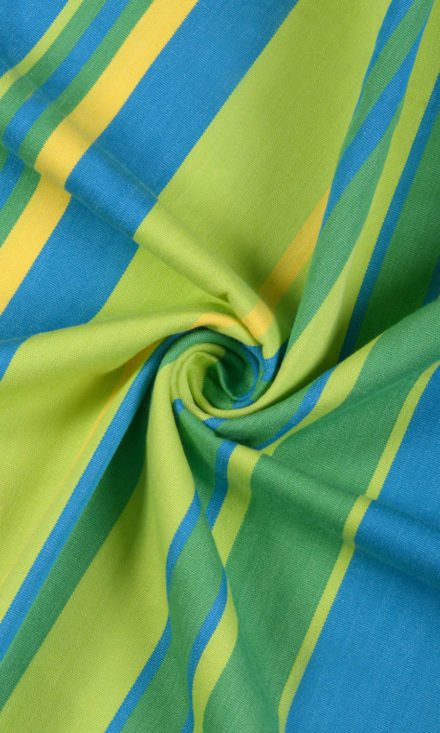 'Mana Pools' Made to Measure Cotton Curtains (Blue/ Green)