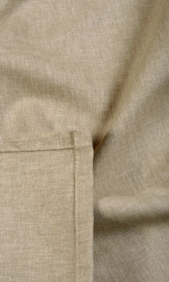 Linen Blend Custom Size Curtain Panels Online I Brown I Spiffy Spools