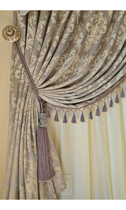 Custom Curtains and Drapes with Decorative 'Pompeii' Tassel Trim I ...