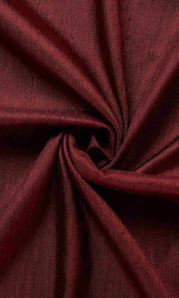 Plain Silk Fabric Sample/ Swatch I Burgundy I Spiffy Spools