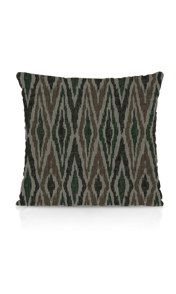 'Ligurian Aspect' Diamond Patterned Ikat Shades (Green)