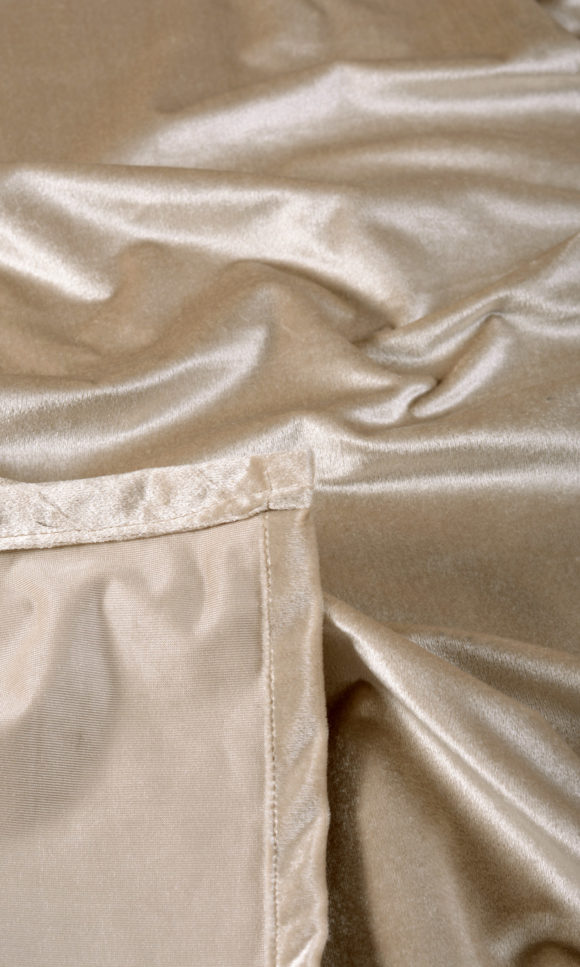 'Sahara Sands' Velvet Fabric Sample (Beige/ Tan Brown)