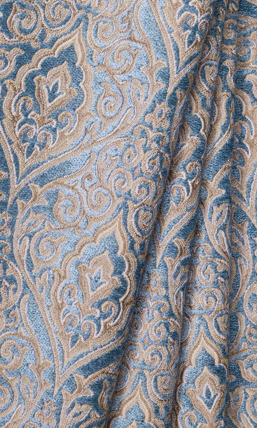 Add a luxe glam-chic look to your interiors with our blue paisley ...