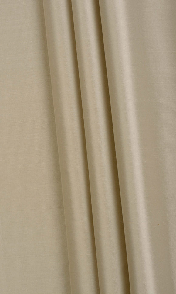 Shantung Silk Custom Window Curtains Online I Wheat Beige I Spiffy Spools