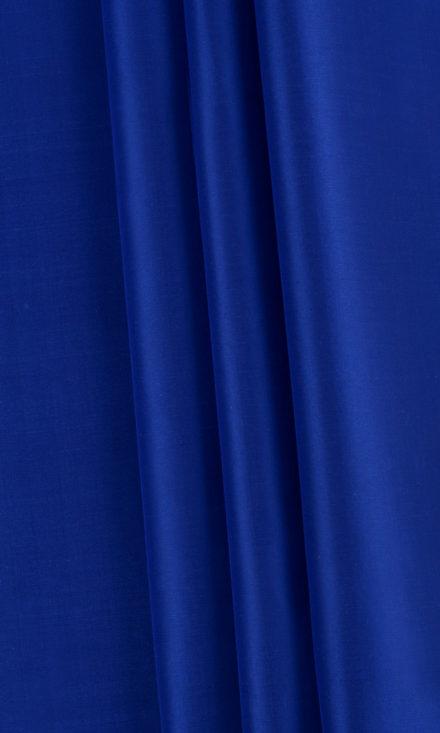 Shantung Silk Custom Drapes Online I Sapphire Blue I Spiffy Spools