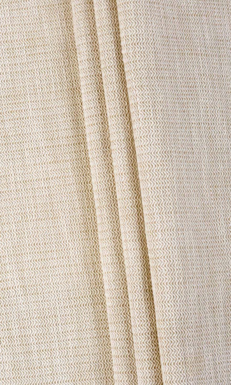 Textured Fabric Sample/ Swatch I Sepia Beige/ Off White