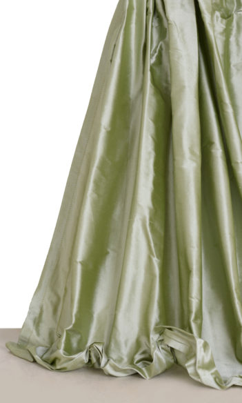 'Jeledon' Shantung Silk Custom Drapes (Celadon Green)