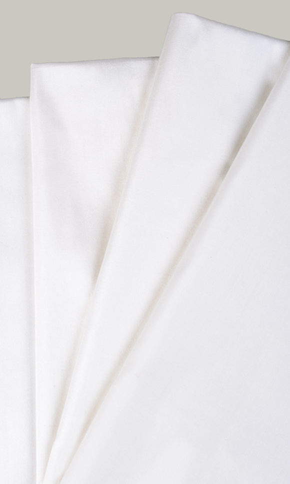 'Branco' Shantung Silk Custom Window Curtains (White)