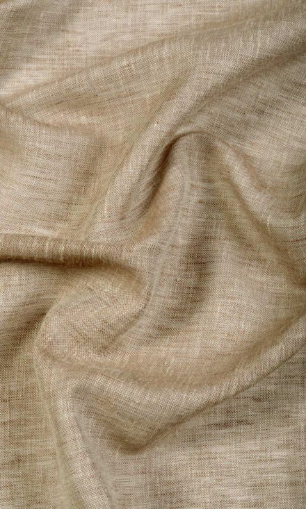 'Badami' Linen Sheer Window Curtains (Beige/ Brown/ Umber)
