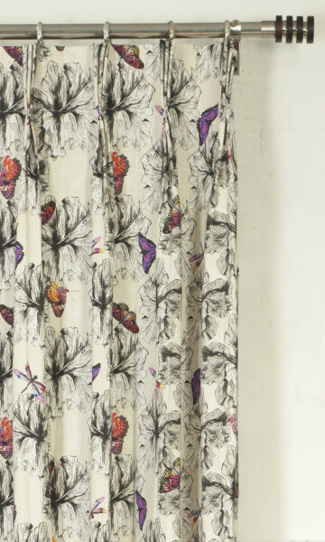 Floral Printed Custom Drapes For Bedroom