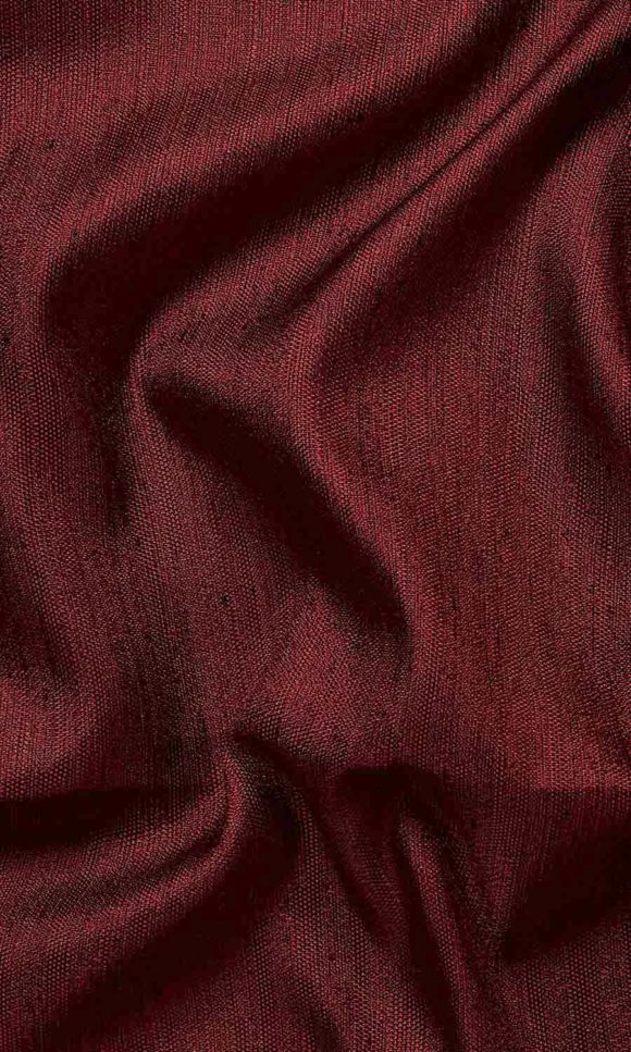 Plain Silk Fabric Sample/ Swatch I Burgundy I Spiffy Spools