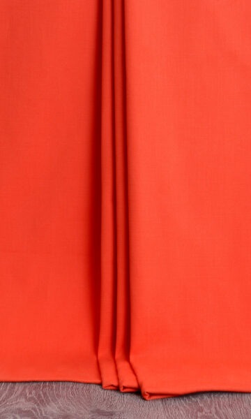 Orange Cotton Extra Long Drapes