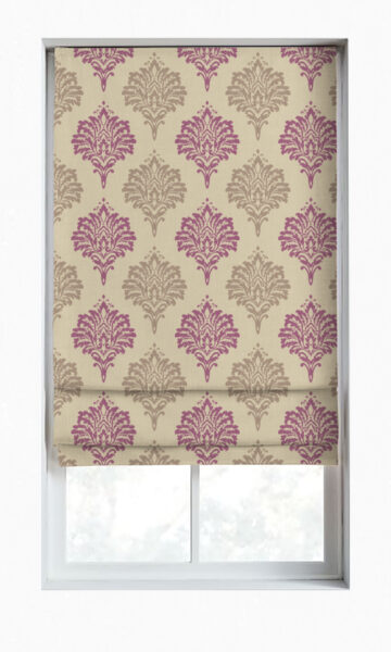 Floral Printed Custom Roman Shade