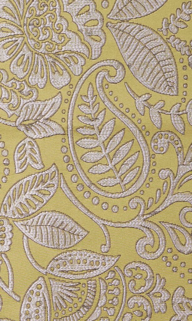 'Viterbo' Floral Self-Patterned Fabric (Green)