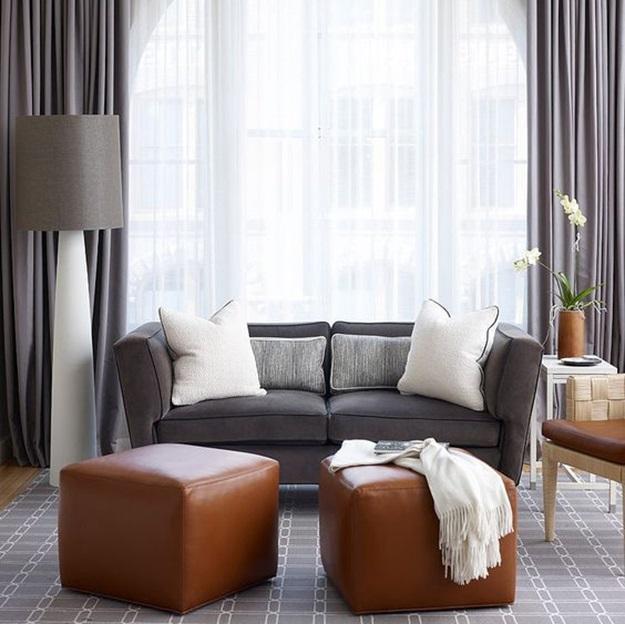 How To Layer Sheer Blackout Curtains, Curtains For Big Living Room Windows