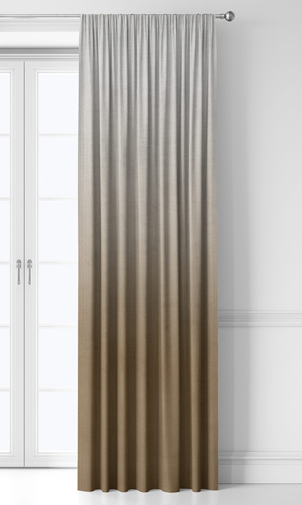 'Paper Lantern' 2-Tone Ombre Roman Blinds (Brown)