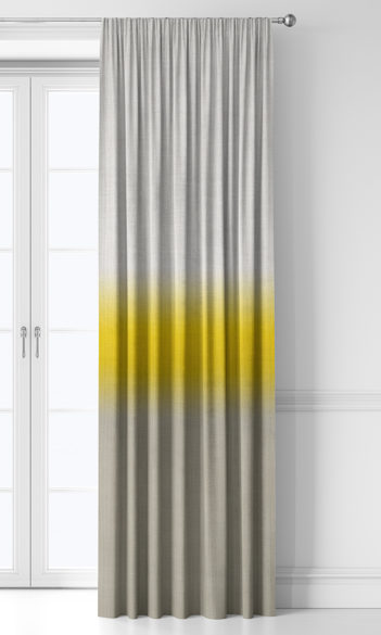 'Theatre Lights' 3-Tone Ombre Drapes (Yellow/ Beige)