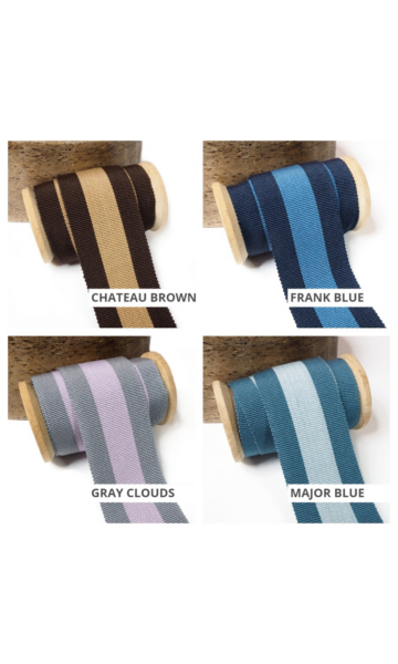 Striped Ribbon Trim for Roman Shades