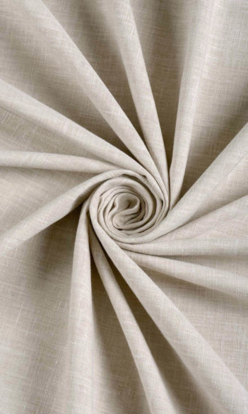 Worldly Gray' Poly-Cotton Blend Fabric Sample (Pale Grey-Beige)