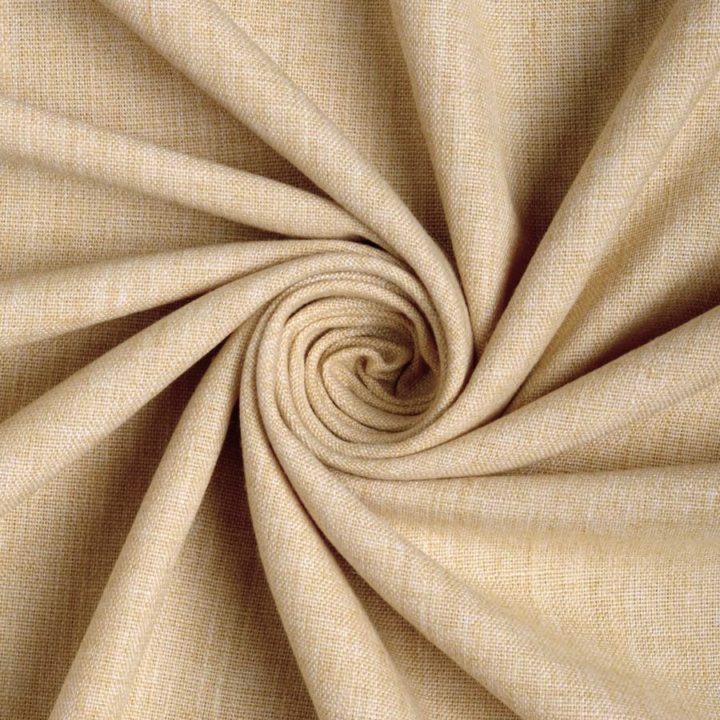 &#8216;Walnut Cream&#8217; Linen Texture Curtains (Cinnamon Beige)