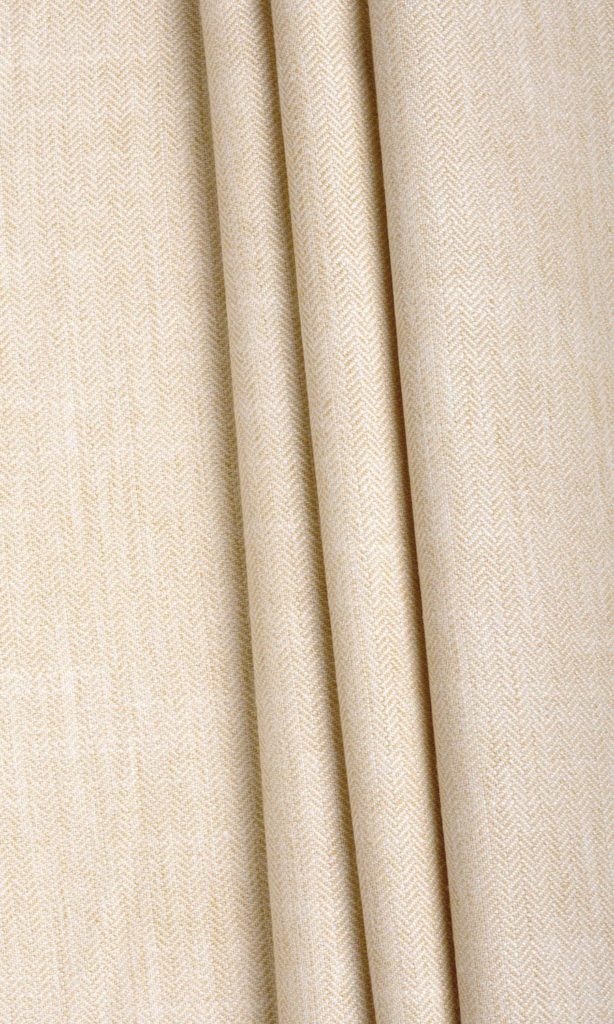 'Netsuke' Herringbone Textured Drapery (Ivory Beige)