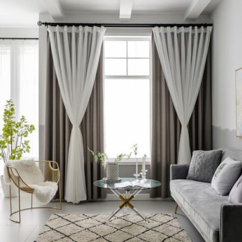 How to Layer Sheer & Blackout Curtains | Spiffy Spools