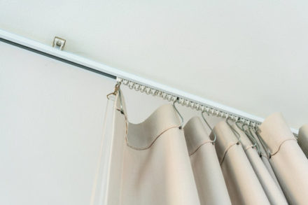 How to Put Curtains Over Blinds | Spiffy Spools | Shop Now