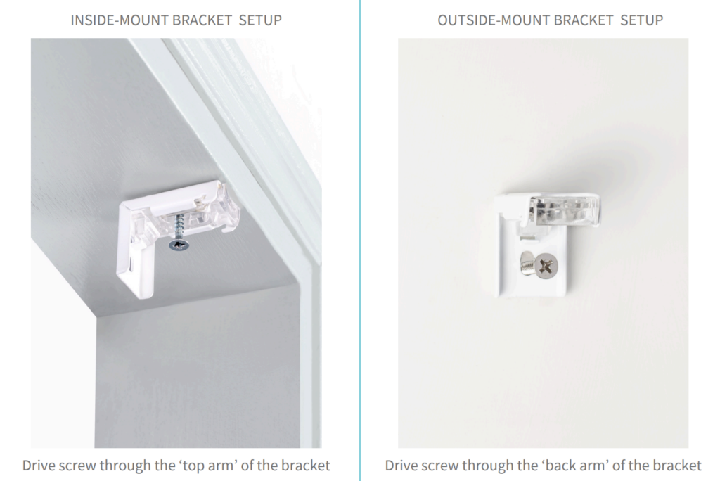 How to install brackets for roman shades