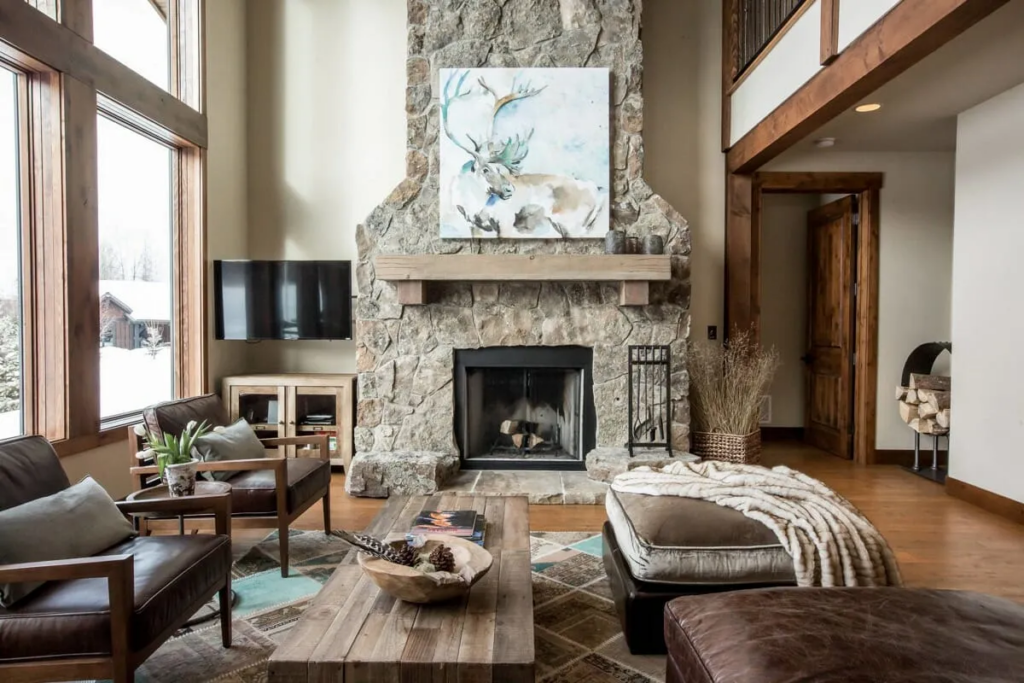 Rustic decor living room