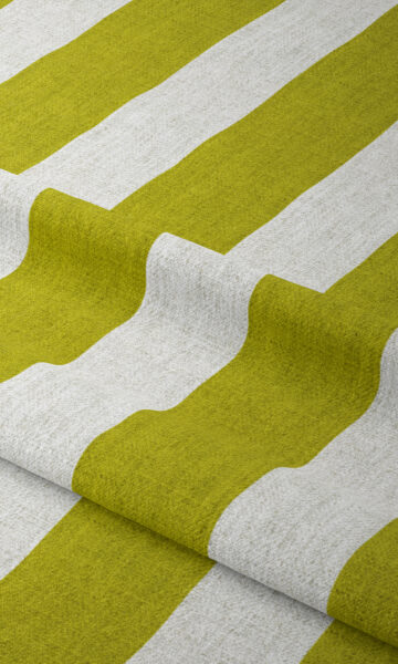 'Lemon Souffle' Fabric by the Yard (Apple Green/ White) - Image 3