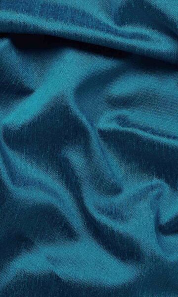 'Sassy Blue' Faux Silk Made-to-Measure Curtain Panels (Blue) - Image 2