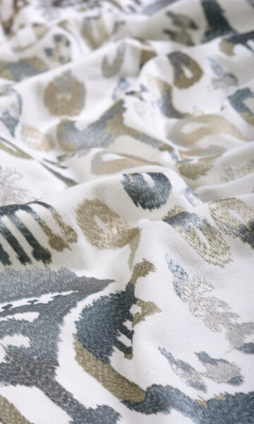 'Chiaro' Fabric Swatch (Gray/ Beige/ White) - Image 7