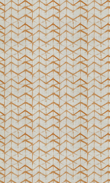 'Sundance' Fabric by the Yard (White/ Orange/ Brown) - Image 4