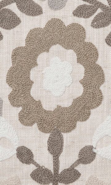 'Cozy' Fabric by the Yard (Beige/ Brown/ White) - Image 3