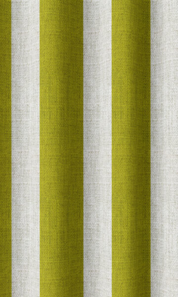 'Lemon Souffle' Fabric by the Yard (Apple Green/ White)