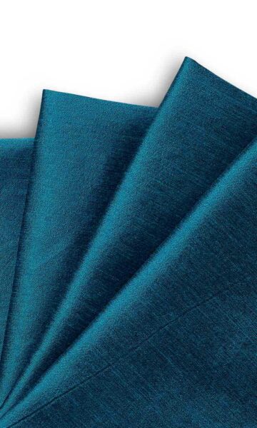 'Sassy Blue' Faux Silk Made-to-Measure Curtain Panels (Blue) - Image 3