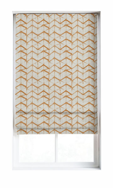 'Sundance' Fabric by the Yard (White/ Orange/ Brown) - Image 2