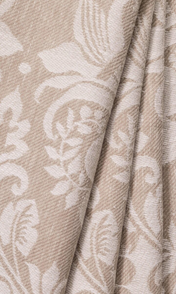 'Bayamo' Fabric Swatch (Beige/ White) - Image 2