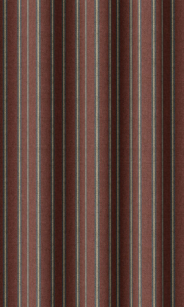 'Bold Brick' Striped Made-to-Measure Curtain Panels (Red & Grey) - Image 3