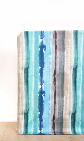 'For the Love of Blue' Fabric by the Yard (Blue/ Gray/ Brown)