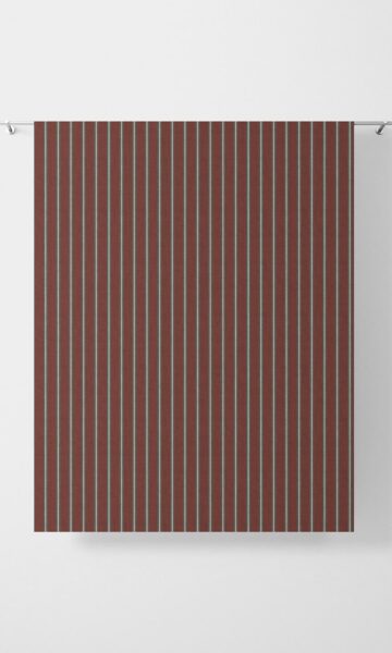 'Bold Brick' Striped Made-to-Measure Curtain Panels (Red & Grey)