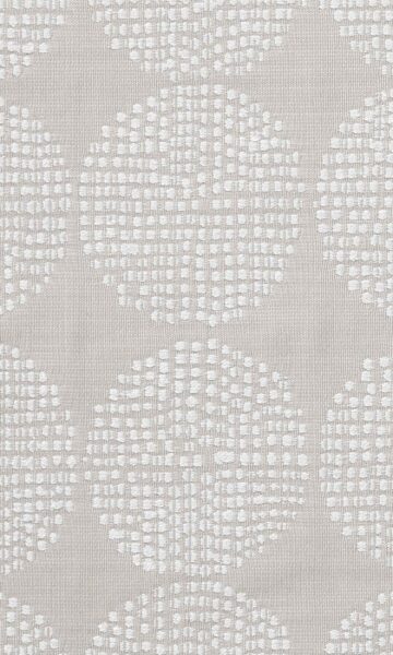 'Palmito' Geometric Embroidered Window Drapes (White/ Gray) - Image 3