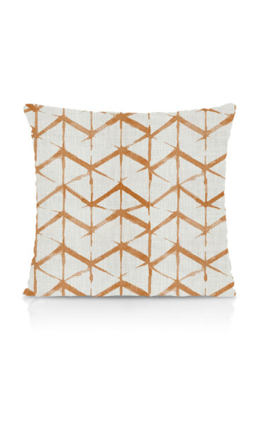 'Sundance' Fabric by the Yard (White/ Orange/ Brown) - Image 3