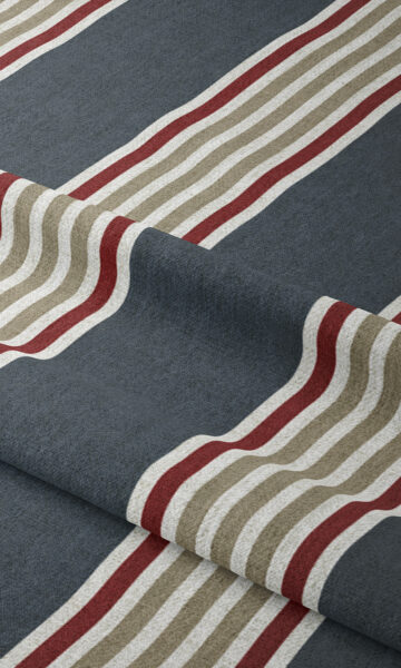 'Red Slate' Fabric by the Yard (Grey/ Red) - Image 3