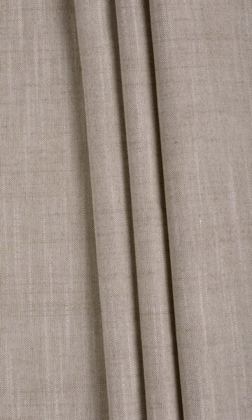 'Dancing Deer' Plain Linen Texture Window Curtains (Cedar Brown) - Image 6